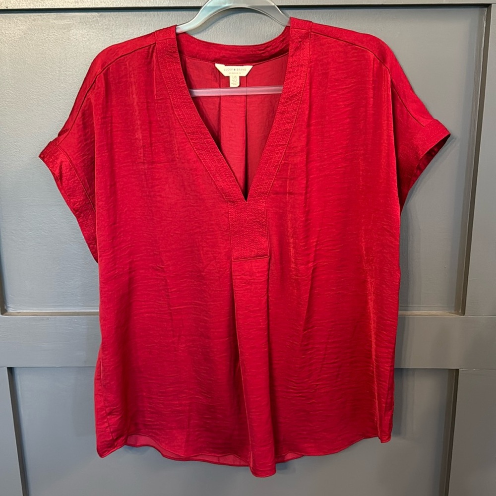 Lucky Brand- Red Top